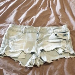 Denim shorts